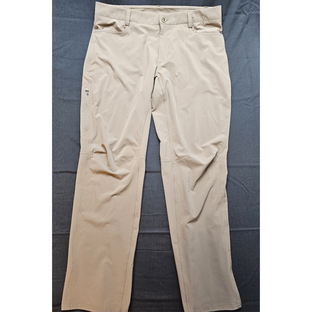 Under Armour Flex Tactical Pants Mens 28x32 Tan Zip Pocket Cargo Utility